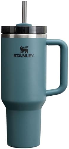 STANLEY Quencher H2.0 Tumbler with Handle and Straw 40 oz | Flowstate 3-Position Lid | Cup Holder Compatible for Travel | Insulated Stainless Steel Cup | BPA-Free | Blue Spruce - Image 1