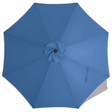 MASTERCANOPY Patio Umbrella 9 ft Replacement Canopy for 8 Ribs-Dodger Blue Canopy Only - Image 1