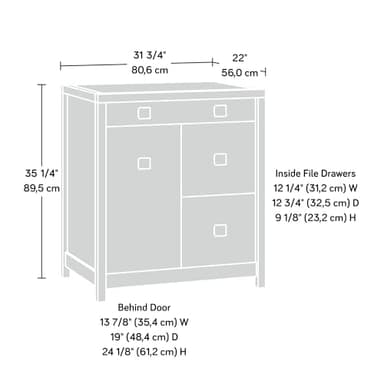 Sauder Cannery Bridge Small Credenza, Sindoori Mango Finish - Image 3