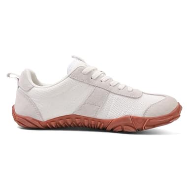 UBFEN Sneakers Barefoot Shoes for Womens Mens Minimalist Trail Running Hiking Comfortable Walking White Size US 7.5 Women/5.5 Men - Image 5