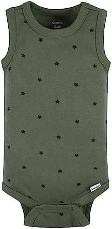 Gerber Baby Boys Multi-Pack Sleeveless Onesies Bodysuit - Image 7