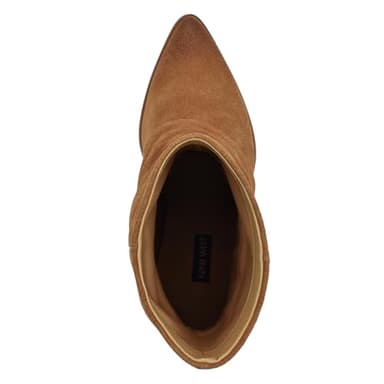 Nine West Women's Chaye Bootie, Cognac Suede 101, 5.5 - Image 2