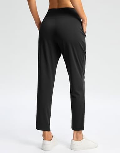G Gradual Pants for Women High Waisted Golf Pants 2 Deep Pockets 7/8 Ankle Sweatpants for Athletic Travel Casual Lounge Work, Black, Small - Image 5