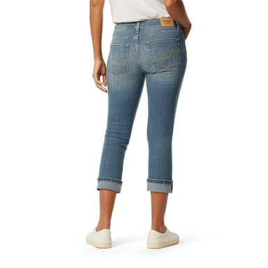 Levi Strauss Signature Gold Women's Mid-Rise Slim Fit Capris Stretch Denim (Available in Plus Size), Blue Ice, 10 - Image 3