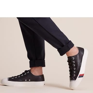 PRO-Keds Men's Royal Lo Lace Up Fashion Sneaker, Black Leather, 3 - Image 9
