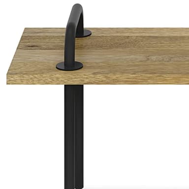 SIMPLIHOME Berkeley SOLID MANGO WOOD 42 Inch Wide Industrial Entryway Bench in Natural, For the Living Room, Entryway and Family Room - Image 9