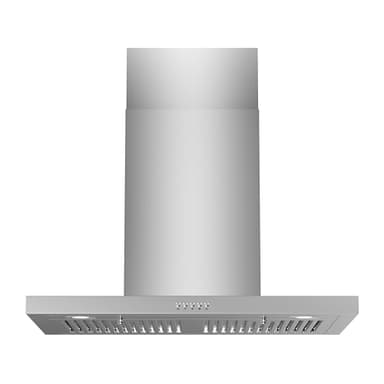 FIREGAS Wall Mount Range Hood 30 Inch, 600 CFM Ducted/Ductless Convertible Stainless Steel Kitchen Vent Hood with 3 Speed Fan, LED Lights and Push Button Control - Image 1