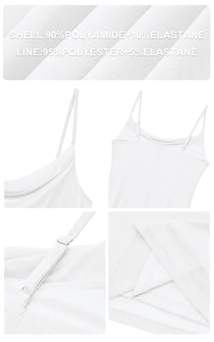 PRETTYGARDEN Women's 2025 Summer Casaul Spaghetti Strap Maxi Dress Stretch Sexy Bodycon Dress Backless Slip Long Dresses (White, Small) - Image 6