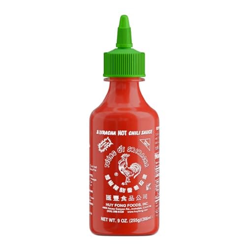 The Original Huy Fong Sriracha, 9 OZ Hot Chili Sriracha, 9 Onuce Spicy Flavor Hot Sauce W/Chili Pepper, Pack of 1 - Image 1