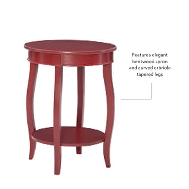 Powell Furniture Powell Round Shelf, Red Table - Image 11