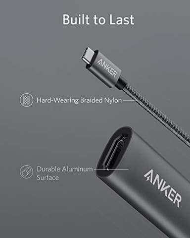 Anker USB C to HDMI Adapter (4K@60Hz), 310 USB-C Adapter (4K HDMI), for MacBook Pro, MacBook Air, iPad Pro, Pixelbook, XPS, Galaxy, and More(Compatible with Thunderbolt 3 Ports) - Image 6