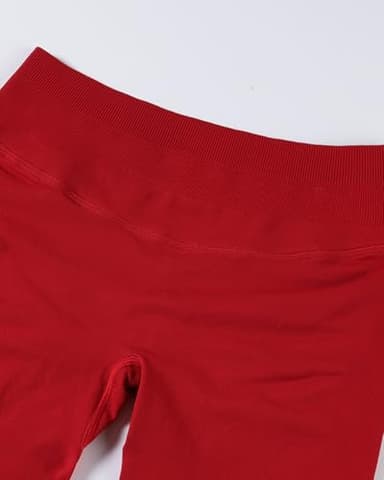 AUROLA Influence Collection Workout Shorts for Women,No Roll Up New Scrunch SeamlessGym Short-3.5" Inseam, Chili Red, S - Image 3
