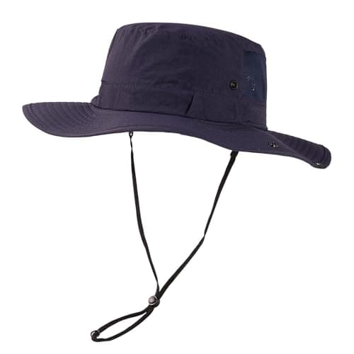 TOP-EX Men's Waterproof Bucket Sun Hat with Wide Brim, Summer Boonie Shade Cap for Outdoor Hiking, Fishing, Beach, Safari - UV Protection SPF Sunhat, Navy M/L - Image 1