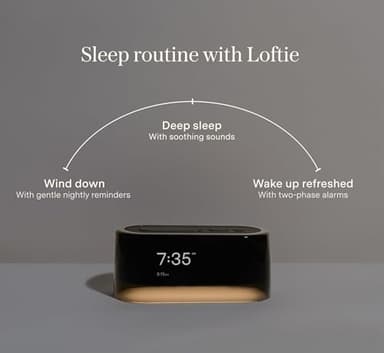 Loftie Alarm Clock with Sound Machine – Smart Alarm Clock with Light, White Noise, Bluetooth Speaker, Night Light Sound Machine, 100+ Sounds, Blackout Mode, No WiFi Mode, Optional Subscription - Rust - Image 8