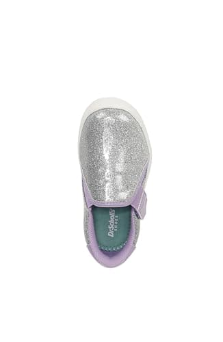 Dr. Scholl's Infant Madison Toddler Slip On Sneaker Silver Grey Glitter 8 M - Image 3