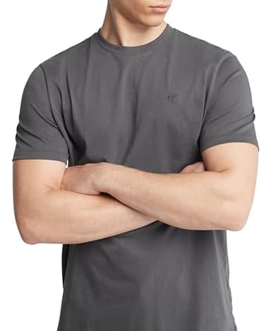 Calvin Klein Men's Smooth Cotton Solid Crewneck T-Shirt - Image 3