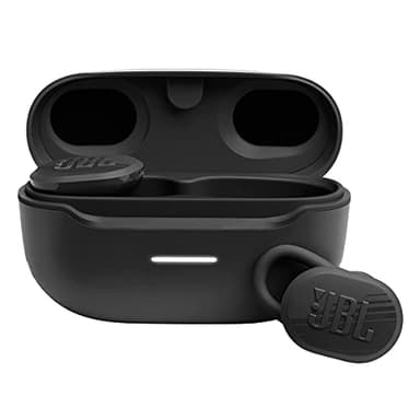JBL Endurance Race TWS - Waterproof true wireless active sport earbuds, JBL Pure Bass Sound, Up to 30 hours of battery life, IP67 Waterproof and Dustproof, Ambient Aware & TalkThru (Black) - Image 1