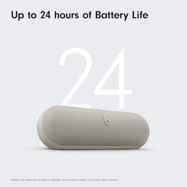 Beats Pill x Kim Kardashian - Wireless Bluetooth Speaker and Portable Charger via USB-C - Up to 24 Hours Battery Life, IP67 Water Resistant, Apple & Android Compatible, Built-in Mic – Light Gray - Image 5