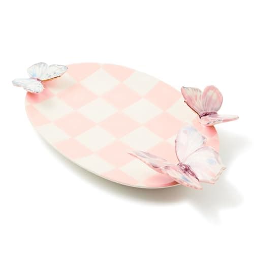 MACKENZIE-CHILDS Ceramic Tray, Unique Tray for Decor, Eternity Trinket - Image 1