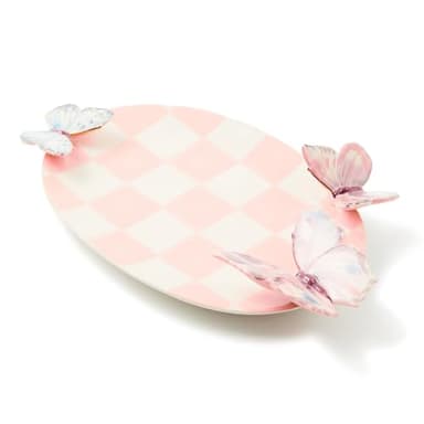 MACKENZIE-CHILDS Ceramic Tray, Unique Tray for Decor, Eternity Trinket - Image 1