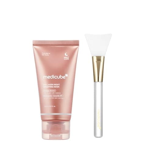 medicube Collagen Night Wrapping Peel Off Facial Mask with Jelly Brush - Image 1