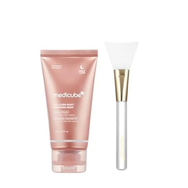 medicube Collagen Night Wrapping Peel Off Facial Mask with Jelly Brush - Image 1