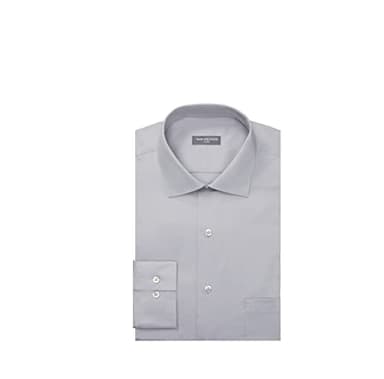 Van Heusen Men's Dress Shirt Regular Fit Flex Collar Stretch Solid Shirt, Grey Mist, 15" Neck 32"-33" Sleeve (Medium) - Image 3