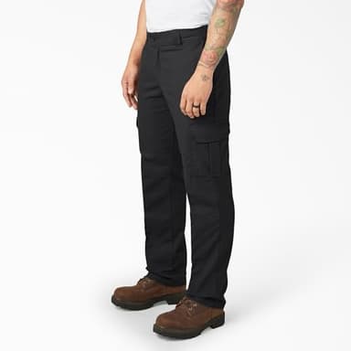 Dickies Flex Regular Fit Cargo Pants, Black, 42 30 - Image 4