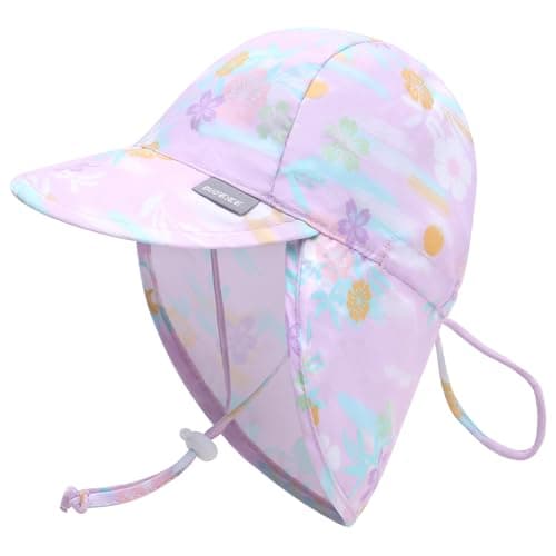 Duoyeree UPF 50+ Baby Sun Hat with Ear and Neck Protection - Toddler Beach Hat for Boys & Girls - Ideal for Summer Fun(0-6M) - Image 1