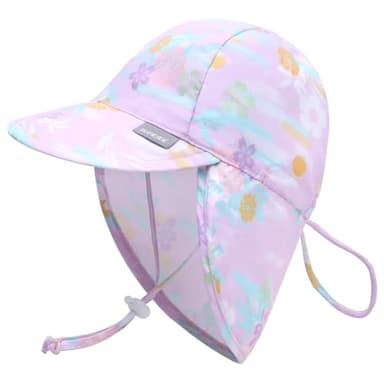 Duoyeree UPF 50+ Baby Sun Hat with Ear and Neck Protection - Toddler Beach Hat for Boys & Girls - Ideal for Summer Fun(0-6M) - Image 1