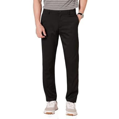 Amazon Essentials Men's Slim-Fit Stretch Golf Pant, Black, 33W x 34L - Image 1