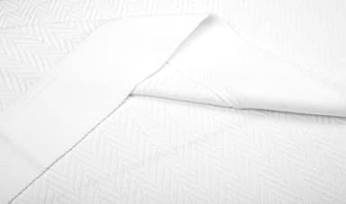 Threadmill Luxury Cotton Blanket for King Size Bed | All-Seasons Breathable Oeko TEX 100% Cotton King Size Blanket | Cozy Soft Thermal fits California King Size Bed 106 x92 inches | White - Image 8