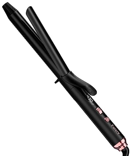 FARERY Long Barrel Curling Iron 1 Inch, Ceramic Curling Iron for Thin Hair, Infused Argan Oil & Keratin, Long Lasting Styling, 11 Adjustable Temp, Include Clips & Silicone Pad - Image 1