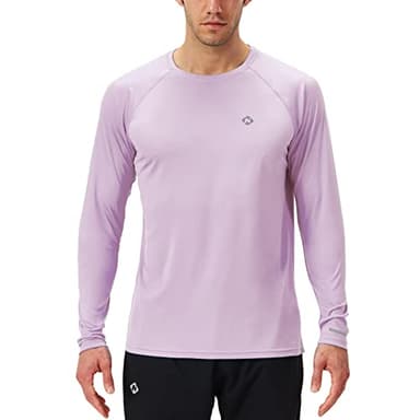 NAVISKIN Men's Sun Protection UPF 50+ UV Outdoor Long Sleeve Shirts Lavender Frost Size M - Image 2