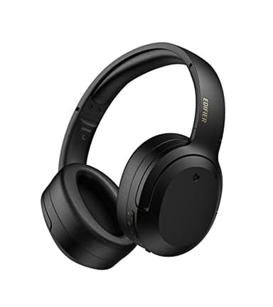 Edifier W820NB Plus Hybrid Active Noise Cancelling Headphones - LDAC Codec - Hi-Res Audio Wireless & Wired - Fast Charge - 49H Playtime - Over Ear Bluetooth V5.2 Headphones- Black - Image 1