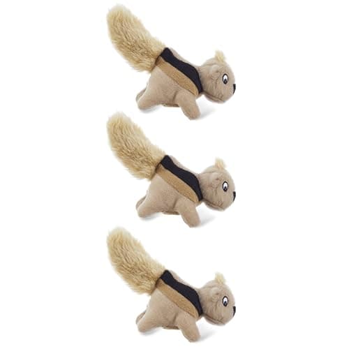 Outward Hound Squeakin' Squirrels Plush Replacement Dog Toys - 3 Pack - Image 1