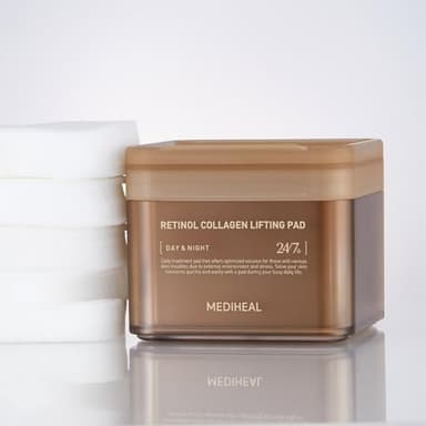 MEDIHEAL Retinol Collagen Lifting Pad - Vegan Face Hypoallergenic Pads with Retinol, Collagen - Lifting Pads for Enhancing Skin Texture Firmness 100 Pads - Image 5