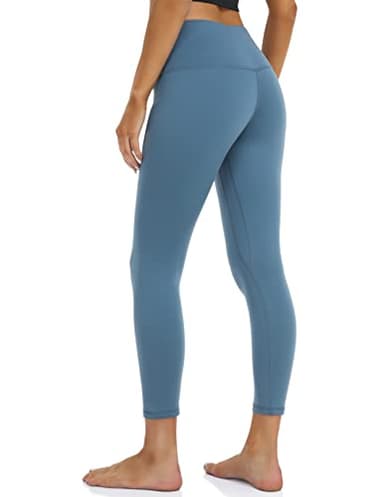 Colorfulkoala Women's High Waisted Yoga Capris 21" Inseam Leggings with Pockets (XL, Midnight Blue) - Image 4