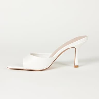 The Drop Women's Mandy Pointed-Toe Heeled Sandal, White, 9 - Image 2