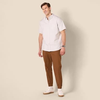 Amazon Essentials Men's Straight-Fit Chino Jogger Pant, Dark Khaki Brown, Medium - Image 7