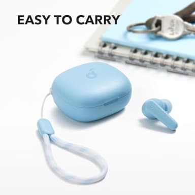 Soundcore by Anker P20i True Wireless Earbuds, 10mm Drivers with Big Bass, Bluetooth 5.3, 30H Long Playtime, Water-Resistant, 2 Mics for AI Clear Calls, 22 Preset EQs, Customization (Light Blue) - Image 5