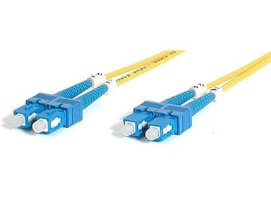 StarTech.com 2m Fiber Optic Cable - Single-Mode Duplex 9/125 - LSZH - SC/SC - OS1 - SC to SC Fiber Patch Cable (SMFIBSCSC2) - Image 1