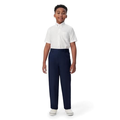 French Toast Boys Pull-on Relaxed Fit School Uniform Pant (Standard & Husky), Navy, 12 - Image 1