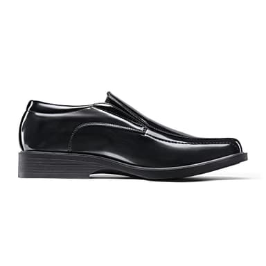 Bruno Marc Men's Square Toe Dress Loafers Shoes,Size 14W,5-Black Pat,CAMBRIDGEWIDE-05 - Image 3