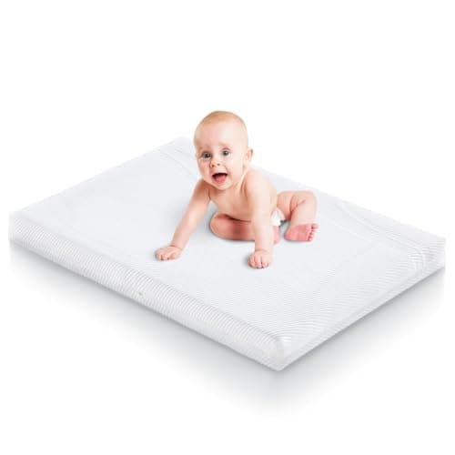 Ustenroya Mini Crib Mattress 38" x24", Breathable Memory Foam Crib Mattress with Two Sides of Different Firmnesses for Newborn to Toddler, Machine Washable Baby Mattresses Protector - Image 1