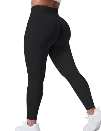 VOYJOY Seamless Leggings for Women High Waist Yoga Pants Scrunch Butt Lifting Elastic Tights - Image 1