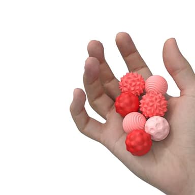 Magnetic Sensory Balls Fidget Toys - 8pcs Attraction Balls with Textures Silicone Shell for Adults,Stress Relief Toy for Autism Anxiety,Desk Fidget Toys,Stocking Stuffers for Teens Womens Gifts - Image 2