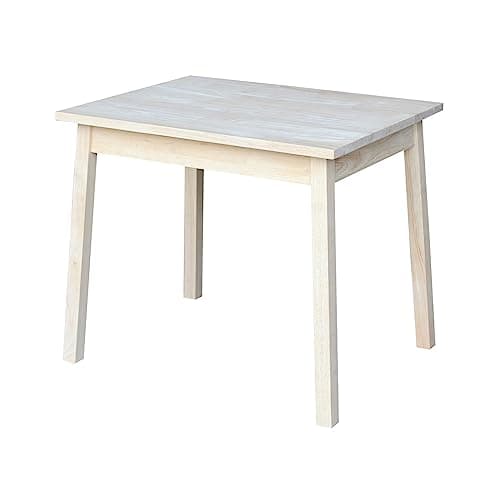 IC International Concepts Child's Table, Solid Wood Craftsmanship, Perfect for Arts, Crafts, Homework & Play, Easy to Assemble, Customize with Paint or Stain - Unfinished - Image 1