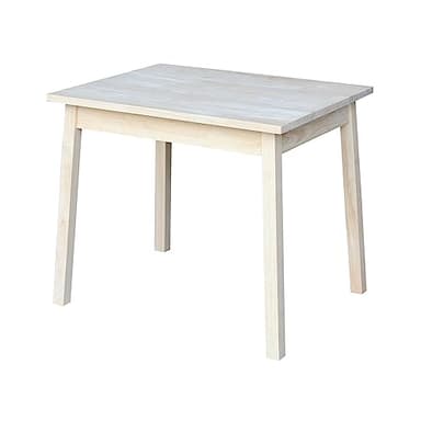 IC International Concepts Child's Table, Solid Wood Craftsmanship, Perfect for Arts, Crafts, Homework & Play, Easy to Assemble, Customize with Paint or Stain - Unfinished - Image 1
