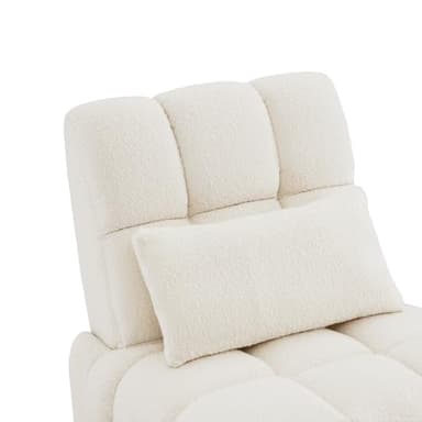 Watson & Whitely Oversized Power Recliner Chair for Adults, Swivel Rocker Recliner Chair with Lumbar Support, Ultra-Comfy Glider Recliner for Living Room Theater Seating Single Sofa, Cream - Image 6